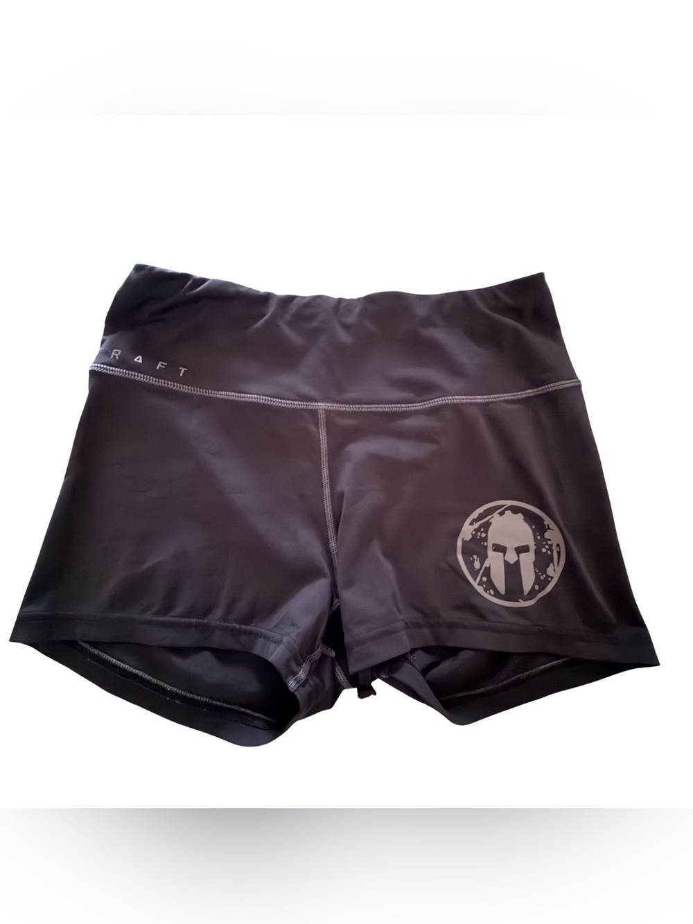 Craft Women's Black Athletic Bike Shorts with Spartan Emblem
